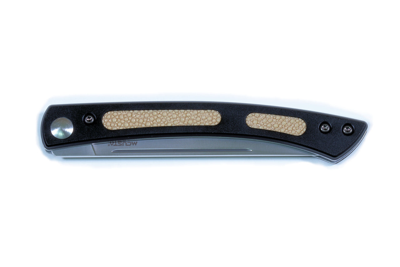 Mcusta MC-STLE-W LIMITED EDITION White Stingray Folding Steak Knife