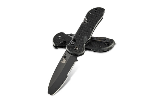 Benchmade Triage 3.5" All Black P/S Rescue Folding Knife