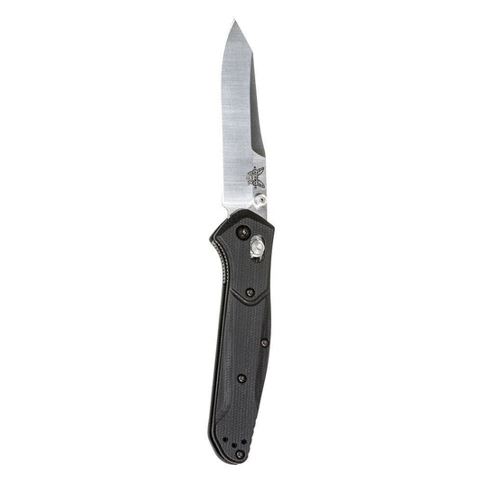 Benchmade Osborne 3.5" Folding Knife w/ Black G10 & Green Barrel Spacers