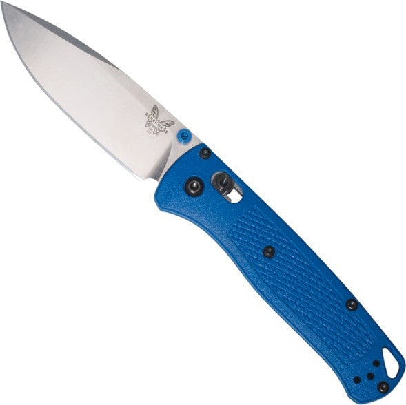 Benchmade Bugout 3.25" Folding Knife w/ Blue Grivory Handle