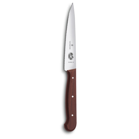 *DISCONTINUED* Victorinox Rosewood 4.75" Serrated Utility Knife