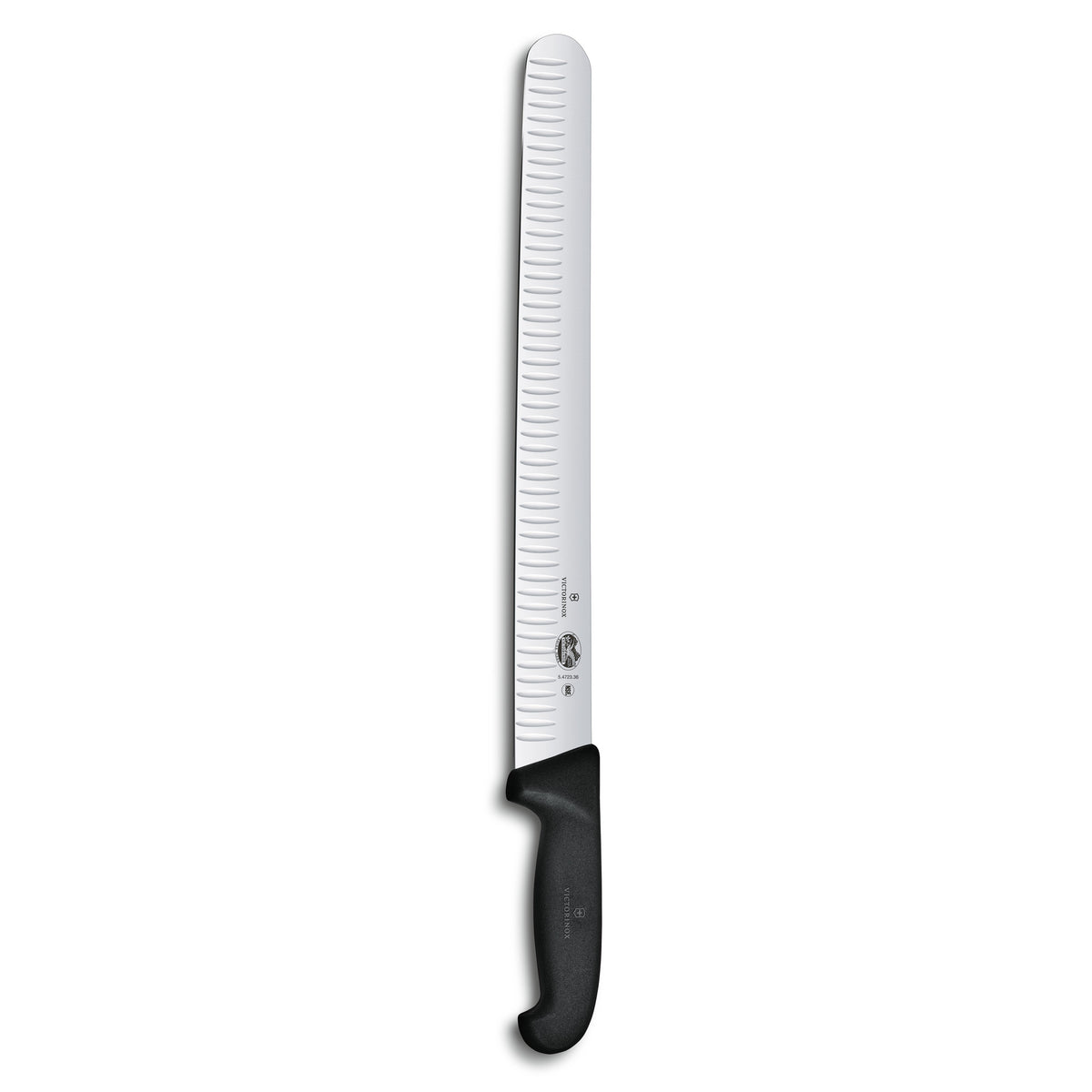 Victorinox Fibrox Pro 14” Extra-Tall Roast Beef Slicing Knife w/ Hollo –  PERFECT EDGE CUTLERY