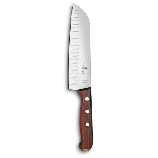 Victorinox Rosewood 7" Santoku w/ Hollow-Ground