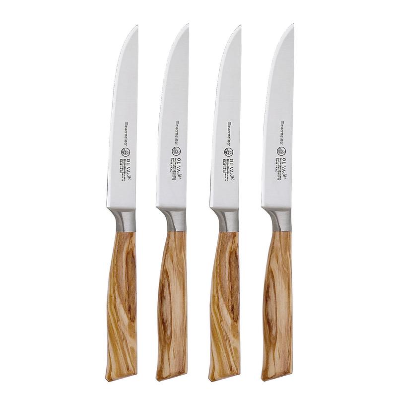 Zanmai Classic Pro Zebra Damascus 4 Piece Steak Knife Set