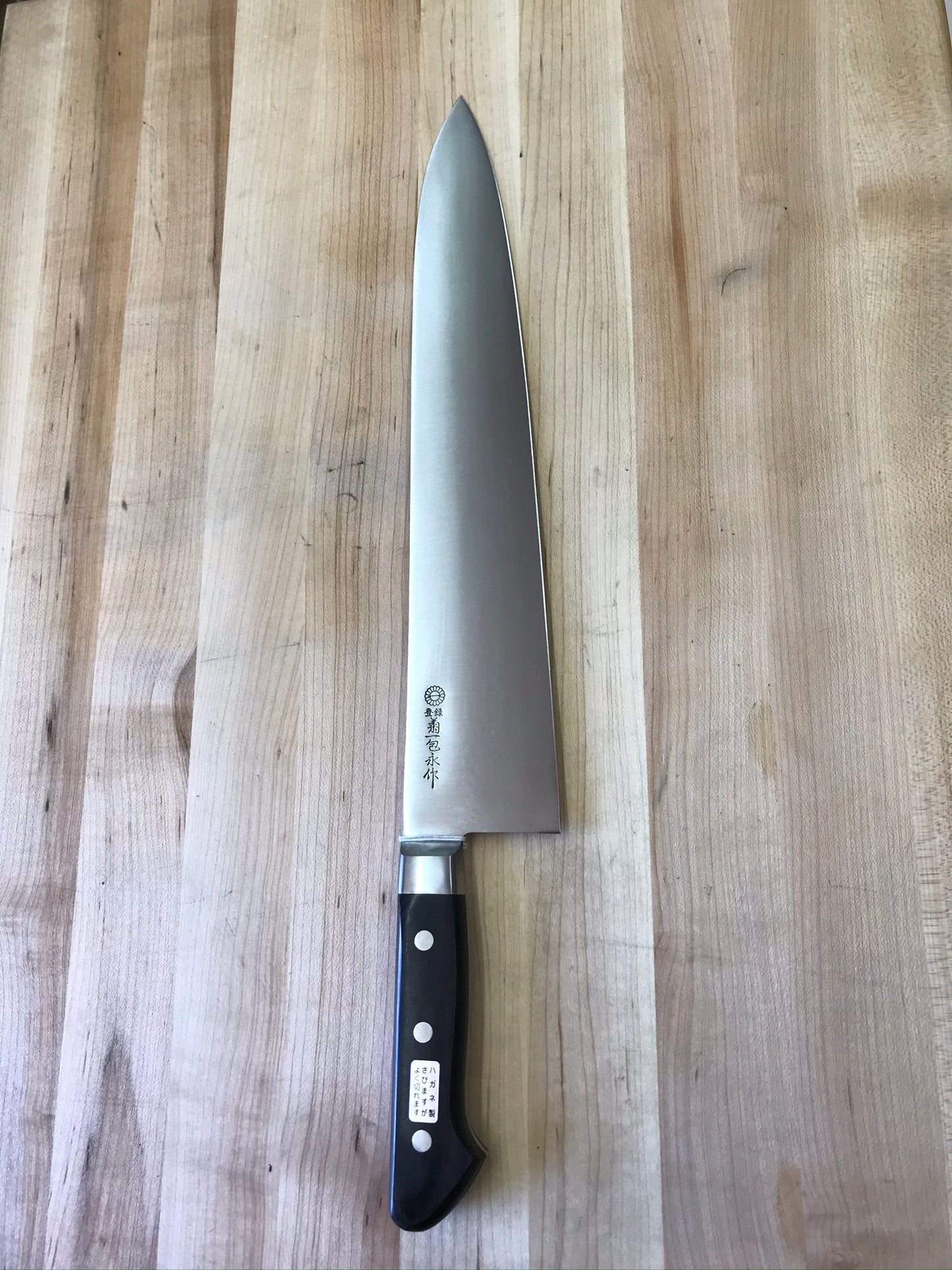 *DISCONTINUED* Kikuichi Carbon Steel 330mm (13") Gyuto