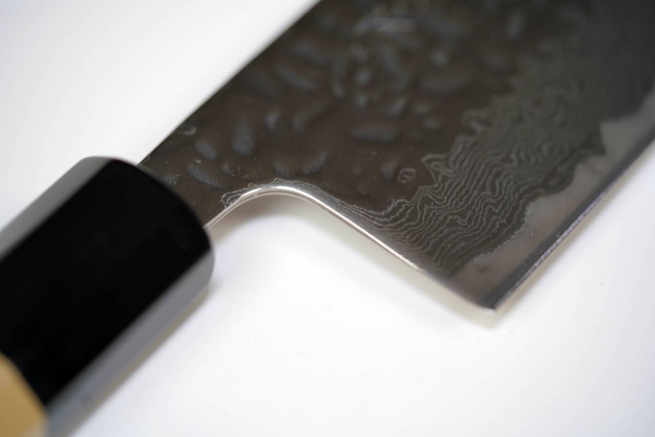 Kikuichi 67 Layer Mirror Damascus Tsuchime 165mm (6.5") Nakiri