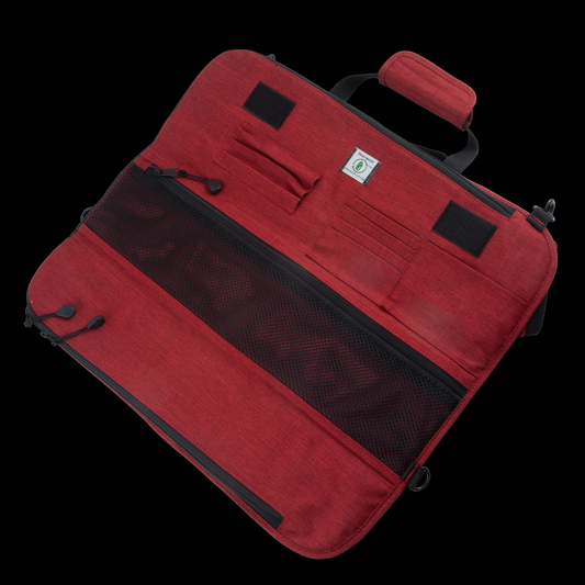 Messermeister Preservation 8 Pocket Heather Red Knife Roll