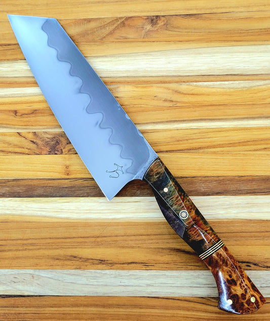Running Man Forge Custom 180mm (7") Bunka w/ Yo Handle