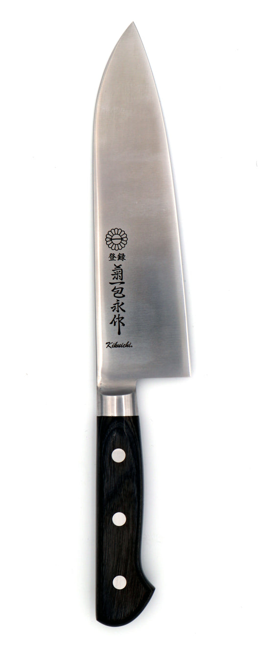 *DISCONTINUED* Kikuichi Semi-Stainless 180mm (7") Santoku