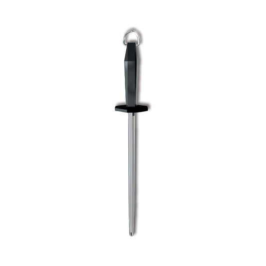 Victorinox 10" Regular Cut Round Honing Steel w/ Black Handle
