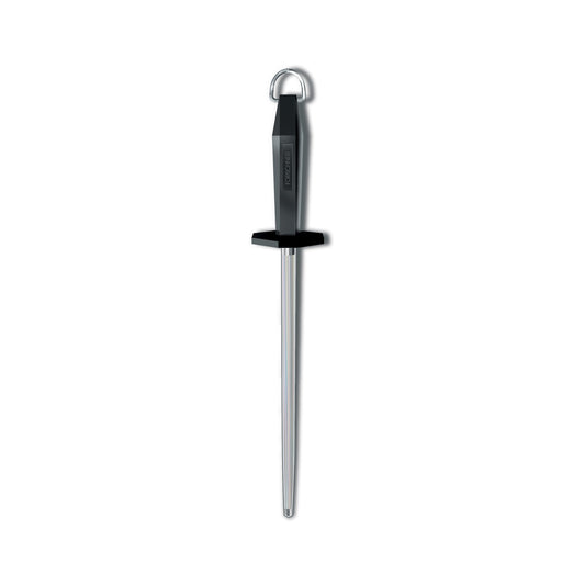 Victorinox 10" Fine Cut Round Honing Steel w/ Black Handle