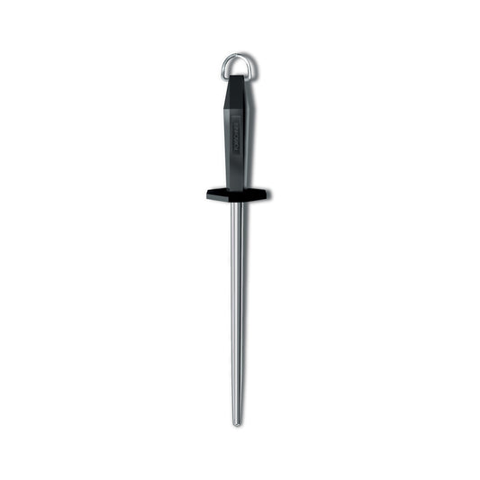 Victorinox 10" Smooth & Polished Cut Round Honing Steel w/ Black Handle