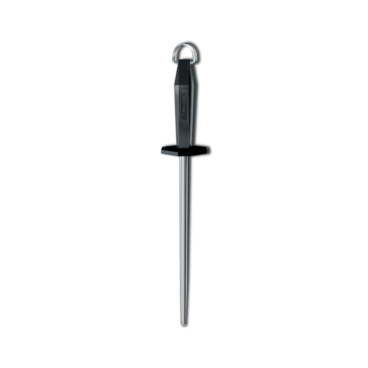 *DISCONTINUED* Victorinox 10" Thin Smooth & Polish Cut Round Honing Steel w/ Black Handle