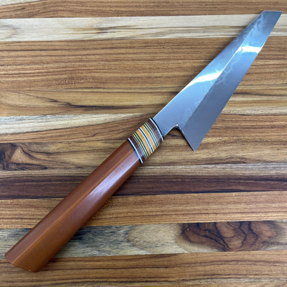 3rd Hill Customs Honyaki 165mm (6.5") Honesuki w/ Vintage Paper Westinhouse Handle
