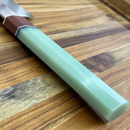 3rd Hill Customs 210mm (8.25") Chef's Knife w/ Mint Resin Handle
