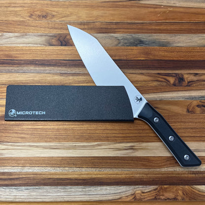 Microtech Culinary 8" Chef's Knife w/ Black G10 Handle