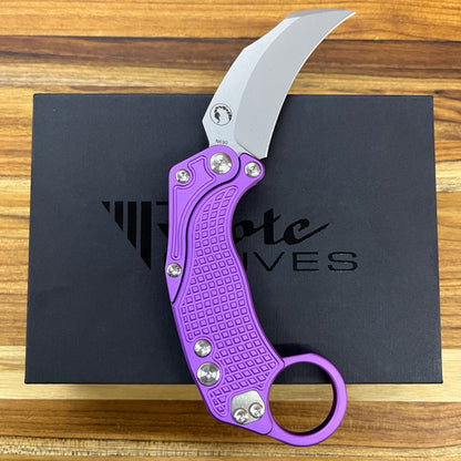 Reate EXO-K 3" Stonewash Purple Gravity Karambit w/ Trainer Knife