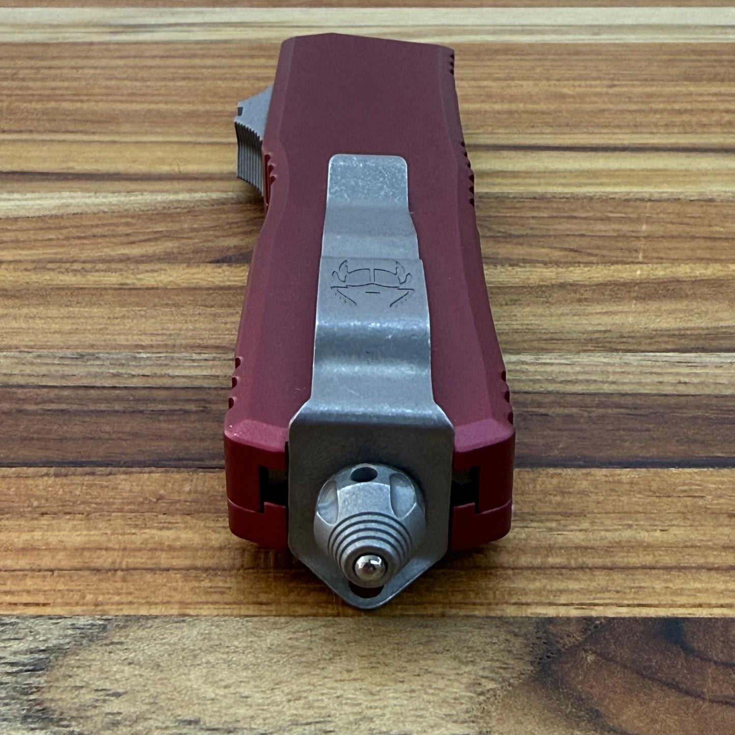 Microtech Scarab II Gen III Executive D/E 4" OTF w/ Merlot Aluminum Handle