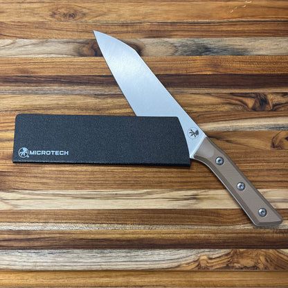Microtech Culinary 8" Chef's Knife w/ Coyote Tan G10 Handle