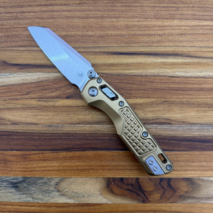 Microtech MSI Mini 3" Folding Knife w/ Tan Frag Aluminum Handle