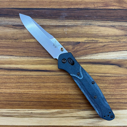 Benchmade Osborne 3.5" Folding Knife w/ Blue Denim Micarta Handle