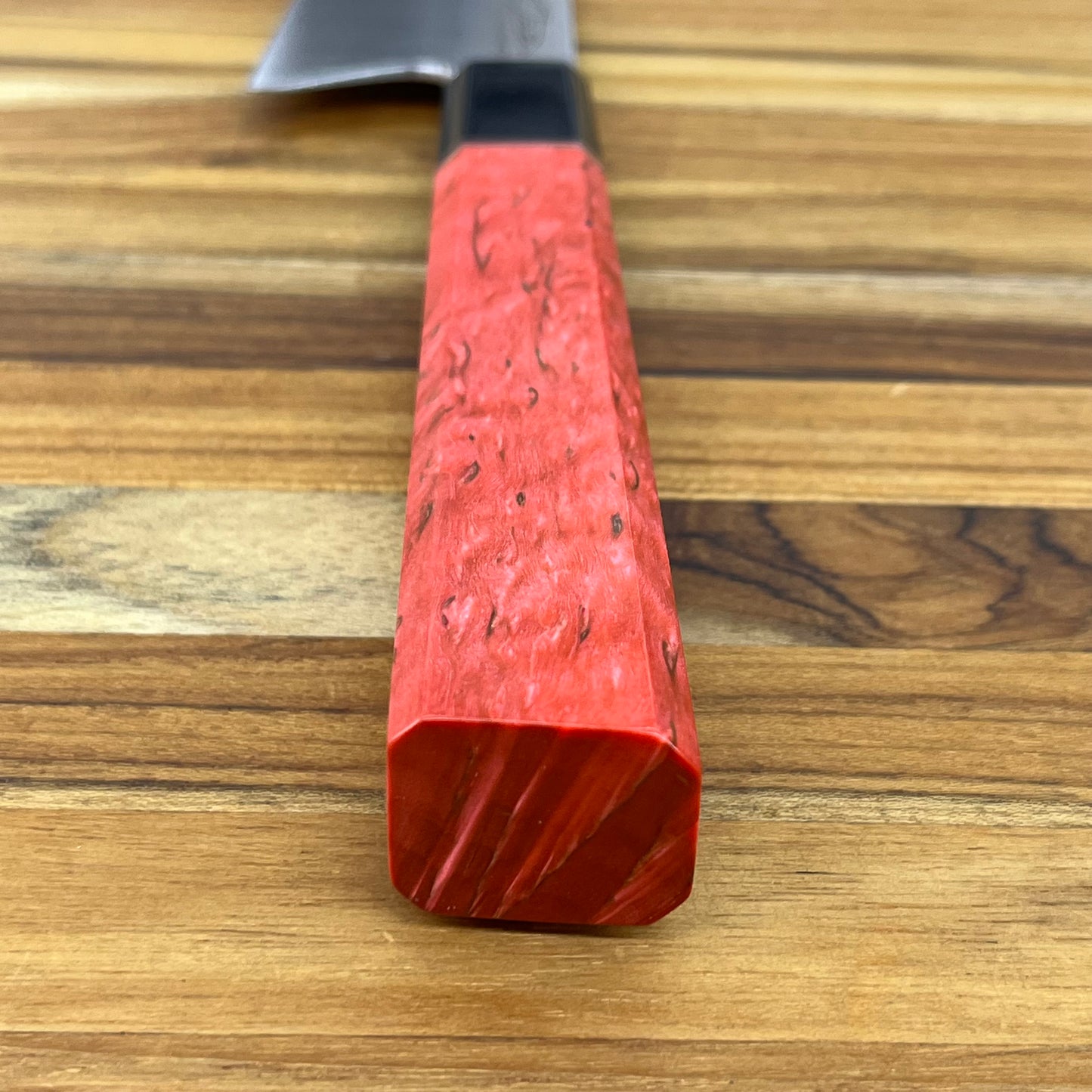 Alfredo Faccipieri ONE 190mm (7.5") Gyuto w/ MagnaCut & Stabilized Red Karelian Birchwood Handle