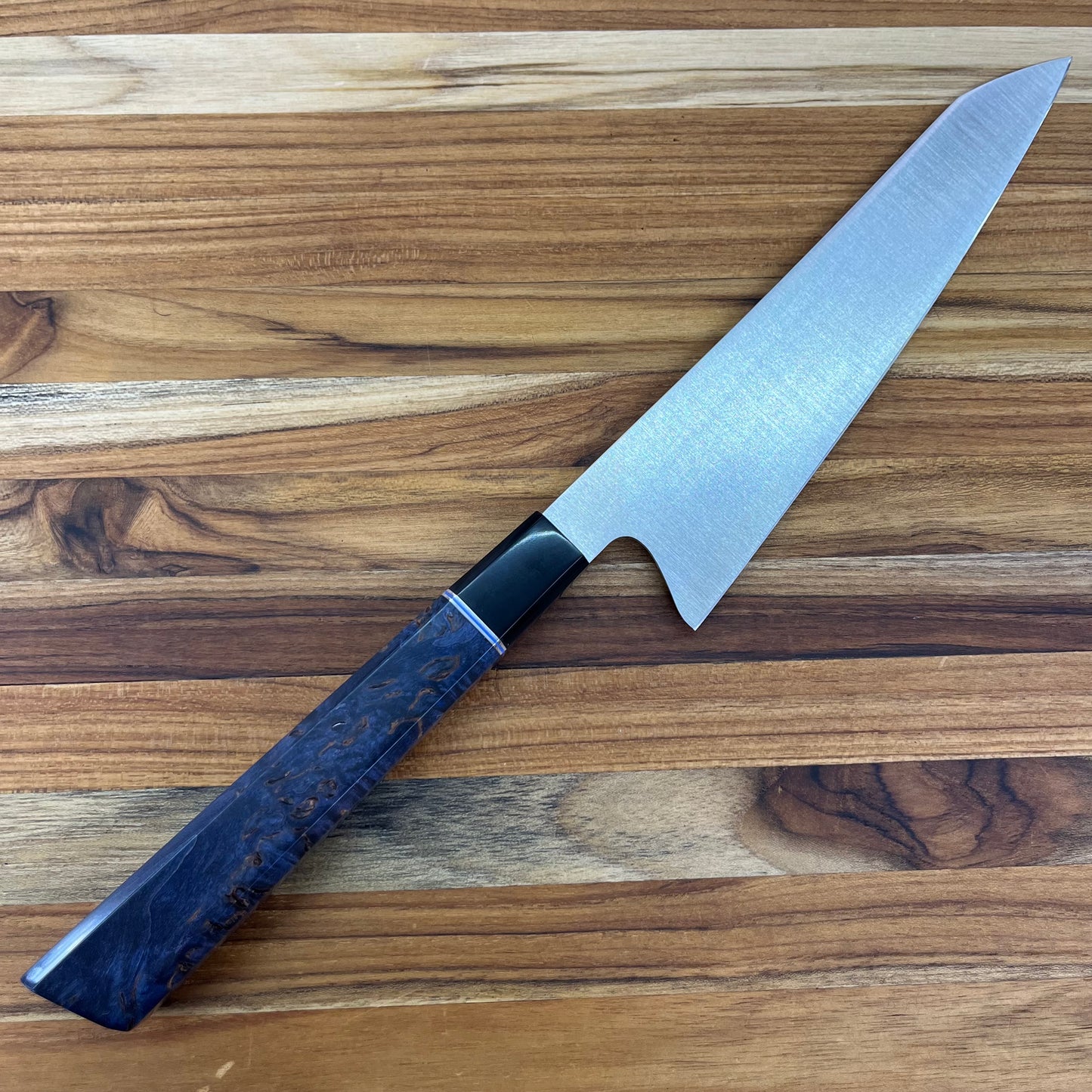 Alfredo Faccipieri ONE 190mm (7.5") Gyuto w/ MagnaCut & Stabilized Blue Karelian Birchwood Handle