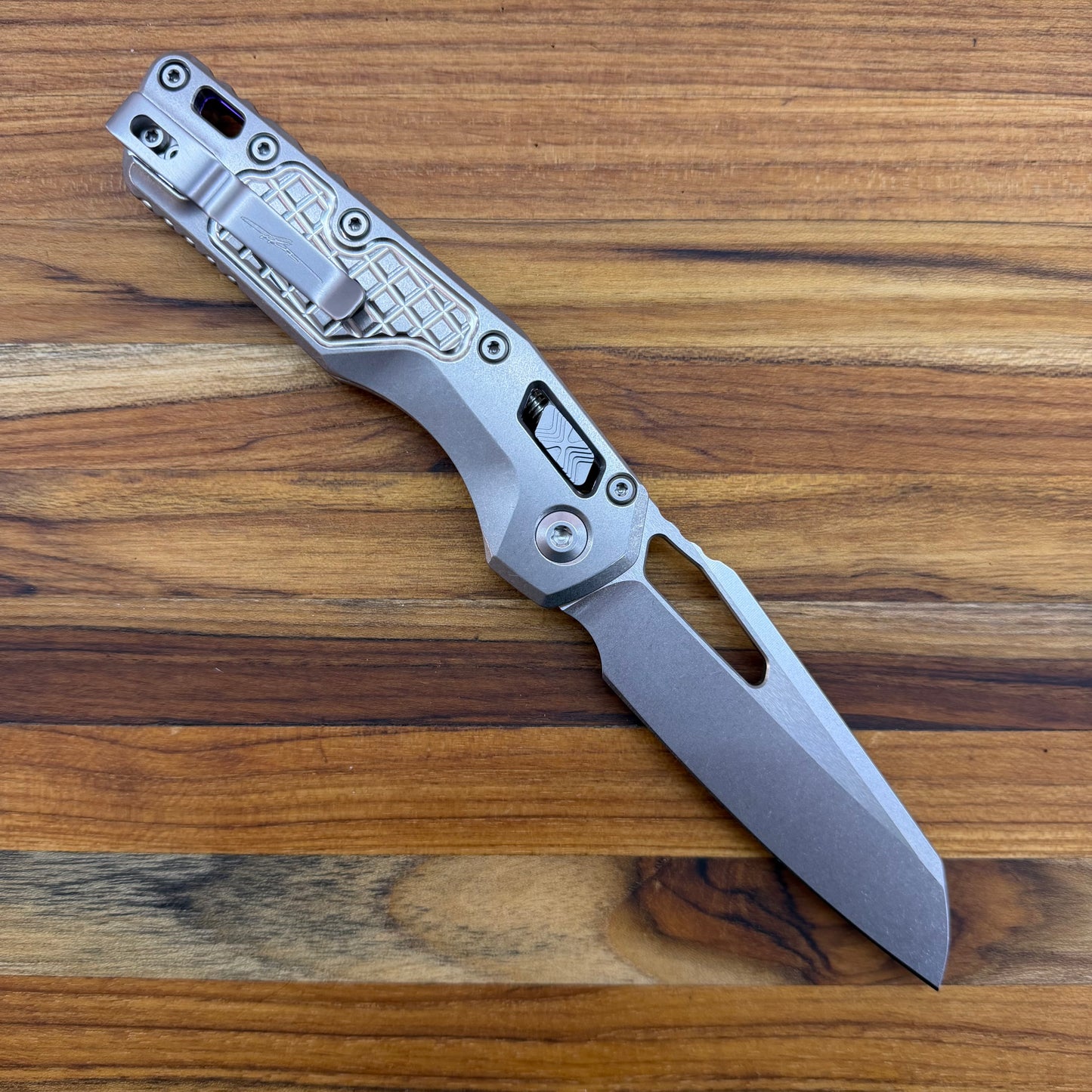 Microtech Marfione Select MSI 3.75" Folding Knife w/ Frag Titanium Handle