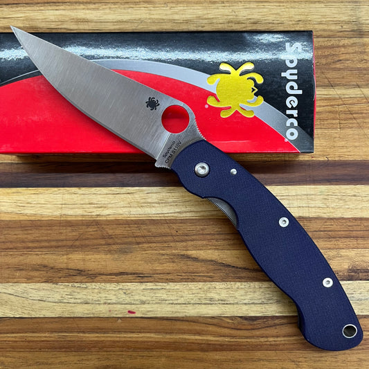 Spyderco Military S110V Blue G10 Folder