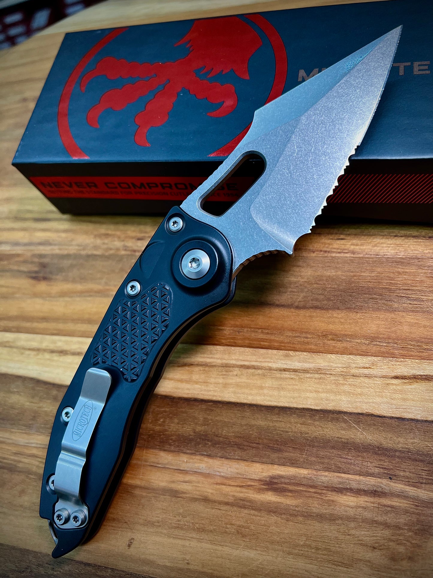 Microtech 169-11 Stitch S/E P/S Stonewash Auto