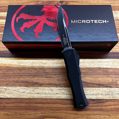 Microtech Hera II Mini S/E 3" Tactical OTF w/ Black Aluminum Handle