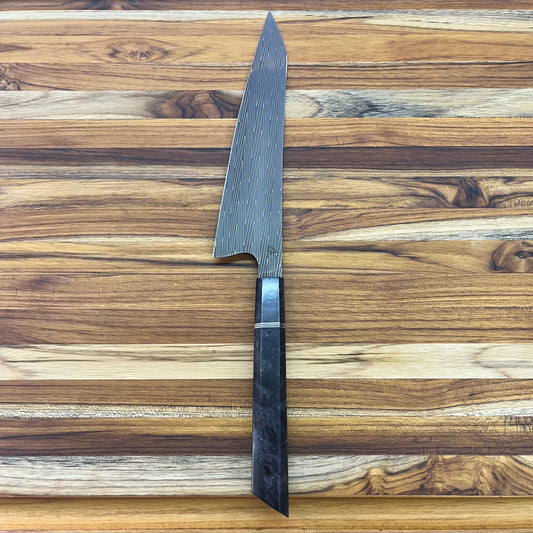 Alfredo Faccipieri 215mm (8.5") Gyuto w/ Vegas Forge Damascus & Black Buckeye Burl Handle