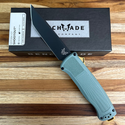 Benchmade Shootout 3.5" OTF w/ Sage Green Handle