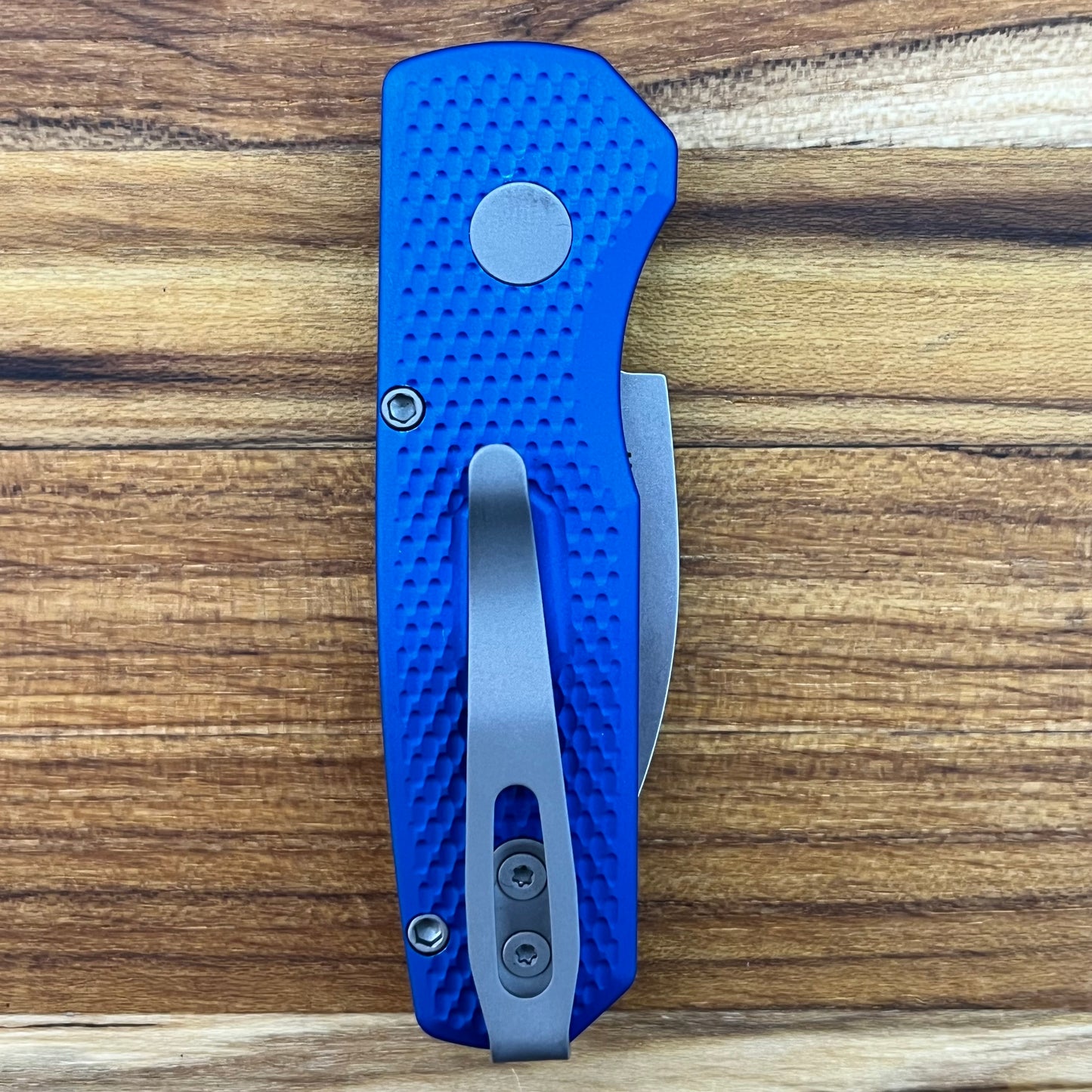 Pro-Tech Runt 5 2" Auto w/ Textured Blue Handle