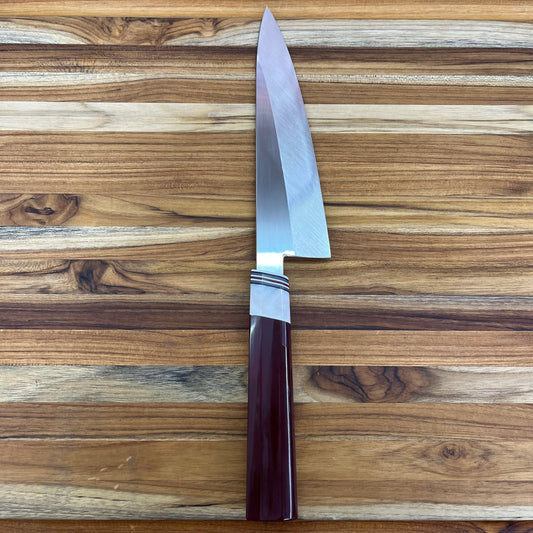 3rd Hill Customs 210mm (8.25") Chef's Knife w/ Red Wine Handle