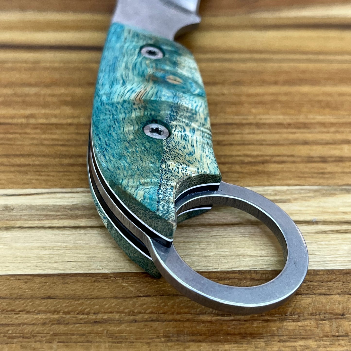 Meglio Blade Show Semi-Custom 2" MagnaCut Karambit w/ Turquoise Primavera Handle & Kydex Sheath