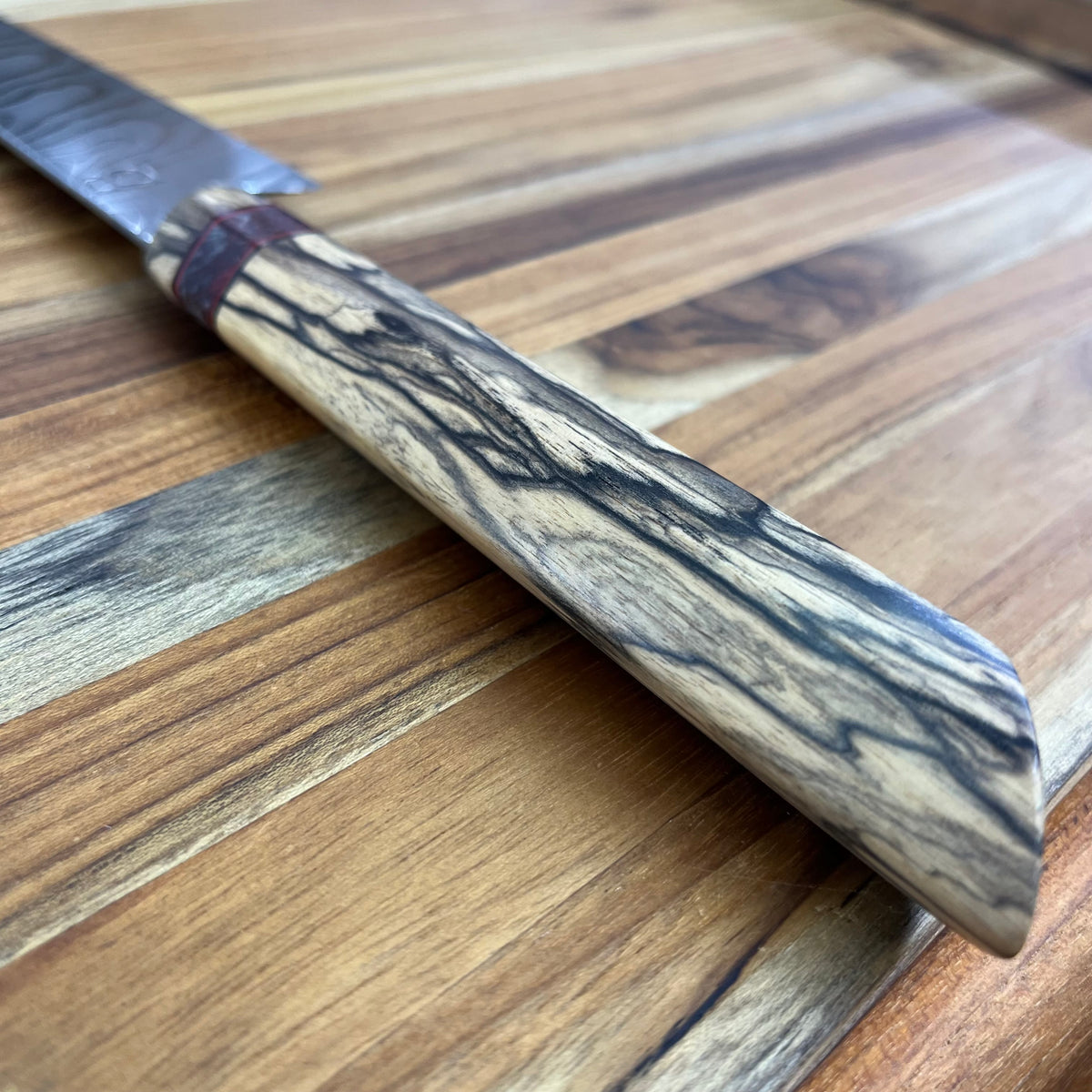 Baldwin Blades Blade Show 220mm (8.75") Sujihiki w/ Black & White Ebony Handle