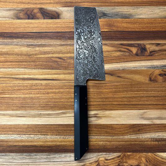 Enceladus 140mm (5.5") Nakiri w/ Walnut Burl & G10 Handle