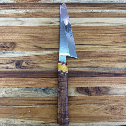 3rd Hill Customs Damasteel 170mm (6.75") Honesuki w/ Koa Handle