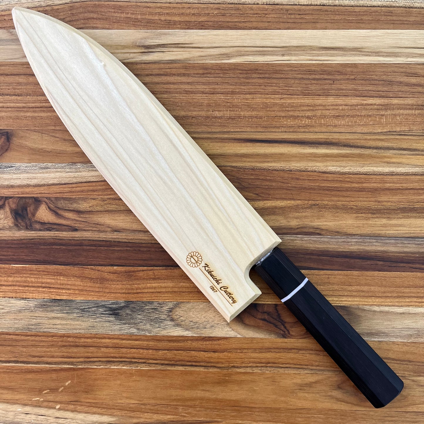Kikuichi Magnetic Saya 210mm (8.25") Gyuto w/ Poplar Wood
