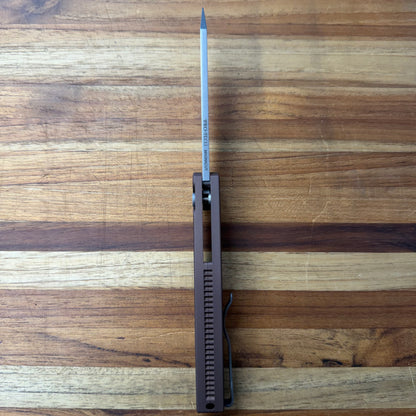 Pro-Tech Malibu 3.25" Flipping Knife w/ Flat Dark Earth Aluminum Handle