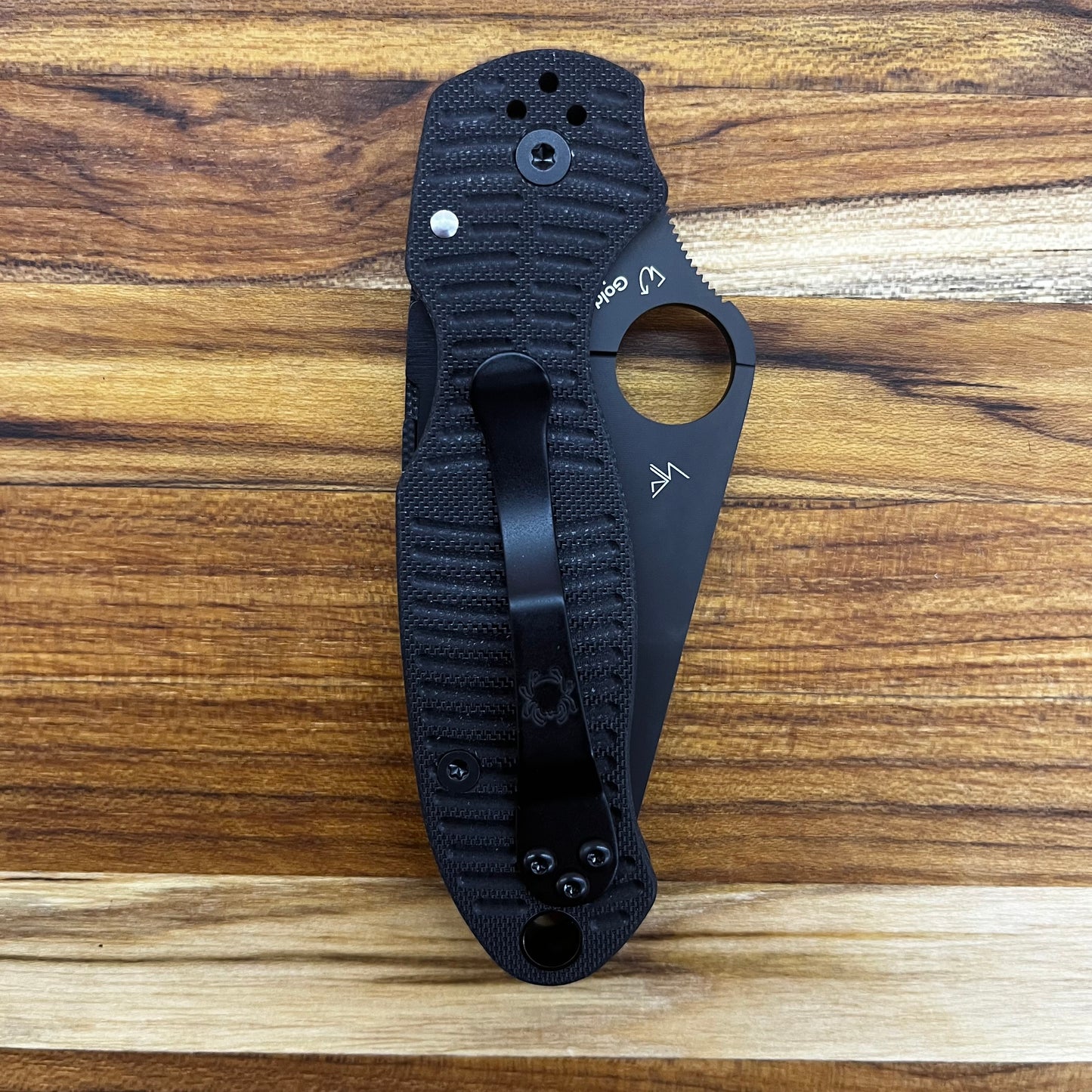 Spyderco Para 3 Salt 3" Folding Knife w/ Black Textured Handle