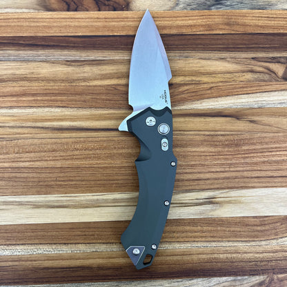 Hogue X5 4" Flipping Knife w/ OD Green Aluminum Handle