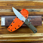 Benchmade Raghorn 4" Fixed Blade w/ OD Green G10 Handle & Orange Bolarton Sheath