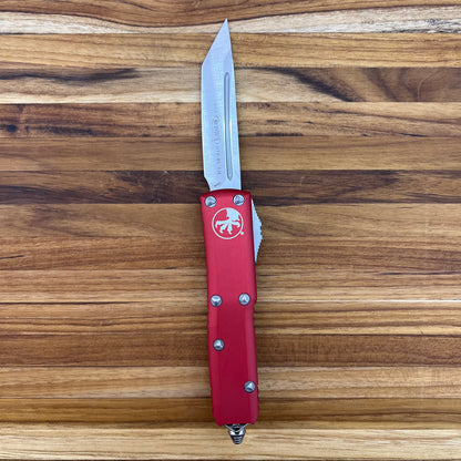 Microtech UTX-85 T/E 3" OTF w/ Red Aluminum Handle