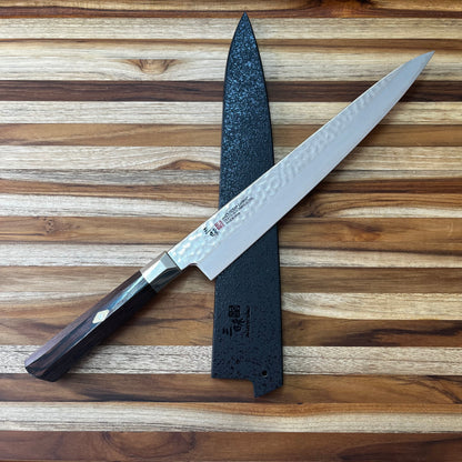 Mcusta Zanmai Black 300mm (11.75") Sujihiki Saya w/ Pin