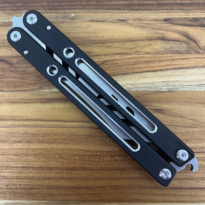 Instaknives Evolution Insta-Kit 5.25" Butterfly Knife w/ Trainer Blade, Parts & Black Handle