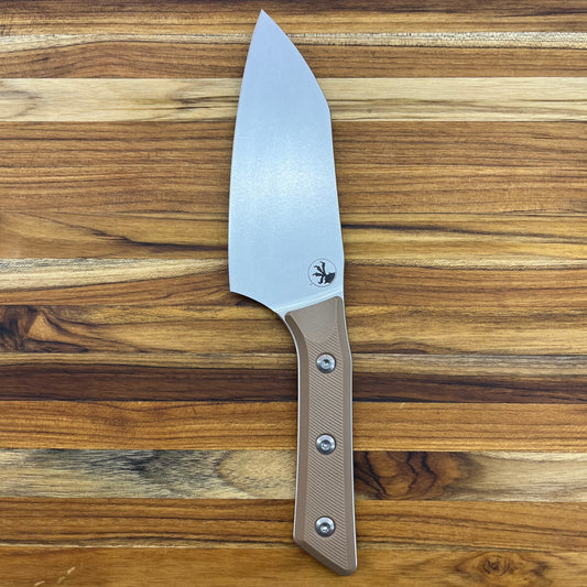 Microtech Culinary 6" Santoku w/ Coyote Tan G10 Handle