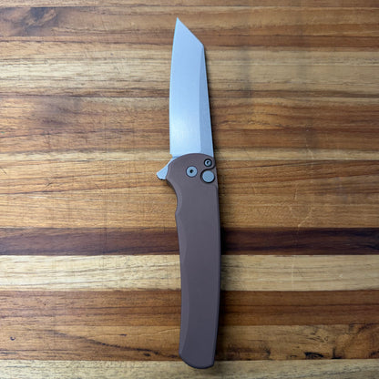 Pro-Tech Malibu 3.25" Flipping Knife w/ Flat Dark Earth Aluminum Handle