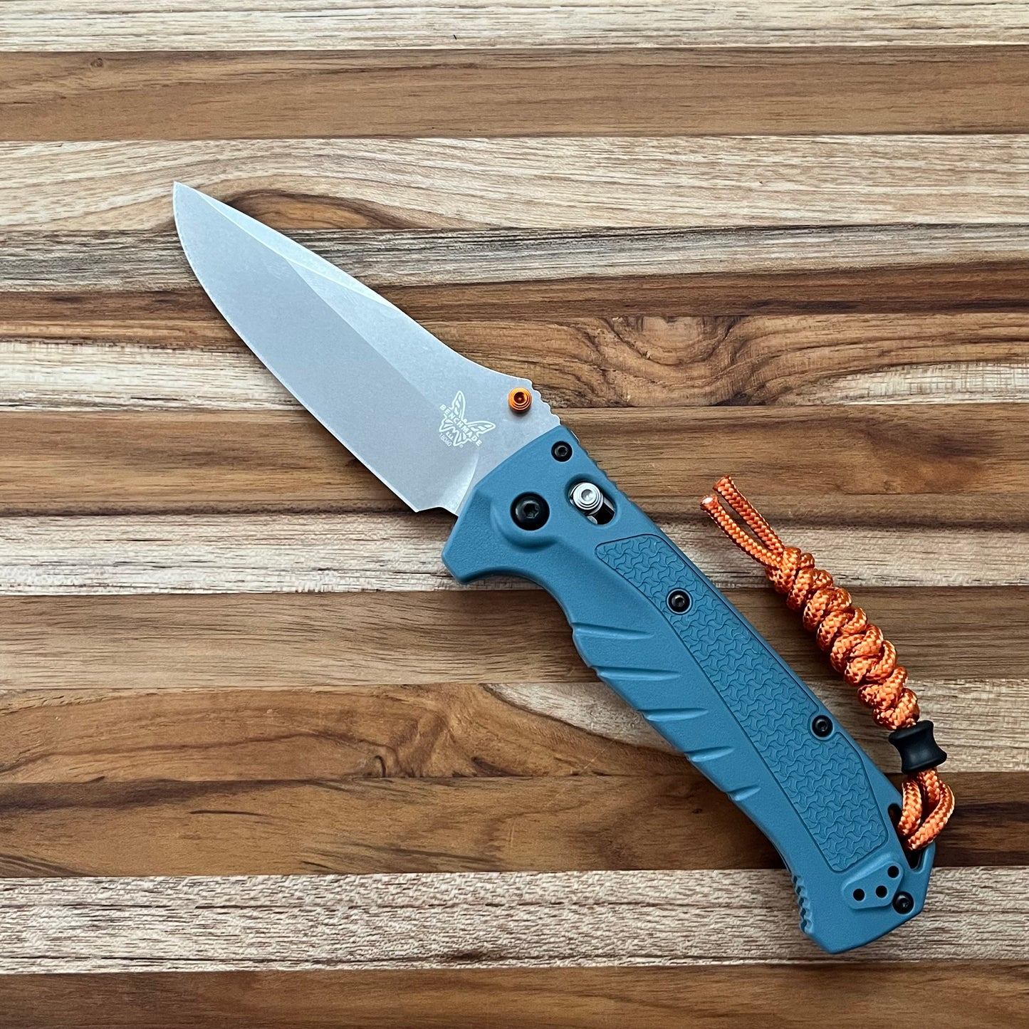 Benchmade Adira 3.6" Folding Knife w/ Depth Blue Grivory